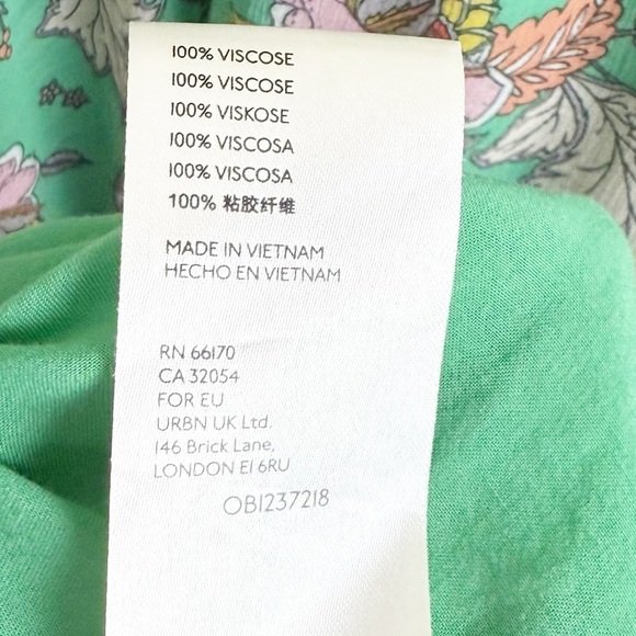 Free People Earthfolk Green Floral Maxi Dress Size Small - Picture 7 of 7